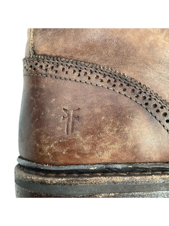 John A Frye Earl Wingtip Mens 13D Leather Lace-Up Boots Made In Mexico Vintage S main image 10